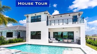 New Construction in Palm Beach Gardens, Florida 🏠 Samta Monica Model House Tour Virtual Walk Thru