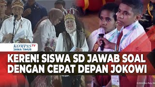 Siswa SD Papua Jawab soal Matematika dengan Cepat di Depan Presiden Jokowi dan Ibu Iriana