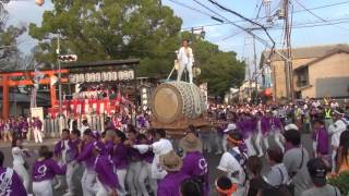 平成28年8月15日　金岡盆踊り 金岡神社宮入　中之町