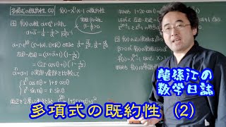 多項式の既約性 (2)〈龍孫江の代数演習〉