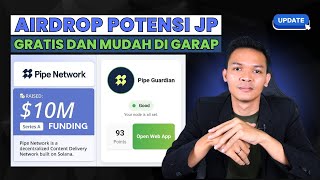 Airdrop Baru Potensial Legit, Bisa  Garap  Pake HP aja || Pipe Network