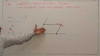 C22--Construct a Parallelogram with Two Lengths and One Angle