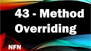 java tutorials (urdu) NFN 43 - method overriding