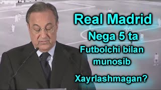 #RealMadrid #CRonaldo #Pepe #Guti #Casilles Реал Мадрид нега 5 та футболчи бн муносиб хайрлашмаган?