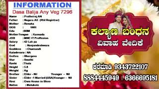 Epi:30 Dasa Balijaದಾಸ ಬಲಿಜGroom ವರನಿಗೆ ಯಾವುದೇ ಜಾತಿಯ Need Any Caste Vegetarian ಸಸ್ಯಹಾರಿ ವದು ಬೇಕಾಗಿದೆ.