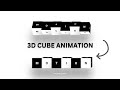 3D Cube Animation Tutorial with HTML and CSS