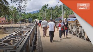 Banjir di Baling | Jambatan Bailey kini selamat digunakan