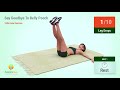 9 min say goodbye to belly pooch home exercises