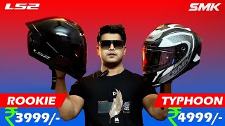 LS2 Rookie FF352 vs New SMK Typhoon Helmet😍 Best Helmet Under 5000 for Travel, Motovlog \u0026 City Ride