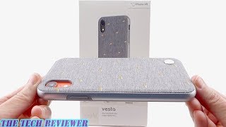 Moshi Vesta for iPhone XR: Mil-Spec Drop Protection * Fabric Back * Elegant Look!