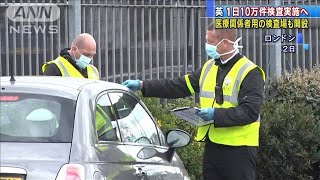 一日10万件の検査実施へ　医療関係者用も　イギリス(20/04/03)