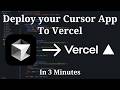 Deploy Your Vibe Coded App To VERCEL | Step-By-Step