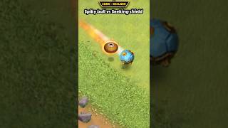 Spiky Ball Vs Seeking Shield Race (Clash of Clans)