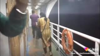 কালবৈশাখী ঝড়,, Chandpur journey by louneh