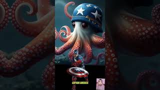 avengers but octopus #trending #viral #spiderman #marvel #shorts #dc #ironman #yt #octopus