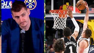 Nikola Jokic on what he told Wemby after dunking on him, Postgame Interview