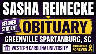 Sasha Reinecke Obituary Greenville Spartanburg SC Western Carolina University Student Remembered