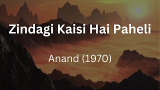 Zindagi Kaisi Hai Paheli | Anand (1971) | Manna De | Rajesh Khanna | Salil Choudhary | Yogesh