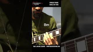 Beautiful Chords - Spread Triads with Delay - Chandresh Kudwa Guitar Lessons #shorts