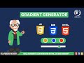 How to Build a Gradient Color Generator with HTML, CSS, and JavaScript | #basicproject