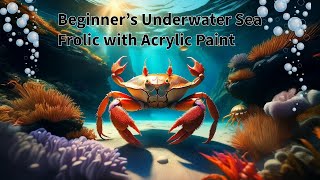 Beginner's Underwater Sea Frolic with Acrylic Paint #arttechnique #abstractpainting #acrylicpaint