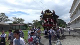 令和五年静岡県浜松市天竜区　山東八幡神社祭典　屋台練りまわし・宮入