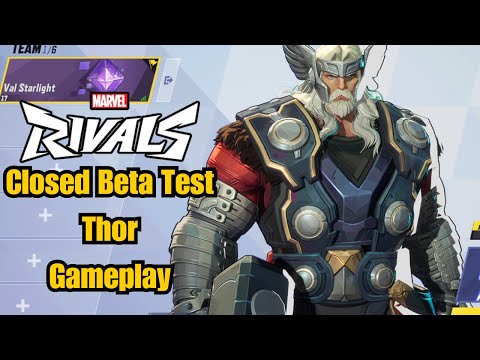 Thor Gameplay 17-0-1 Marvel Rivals – July Closed Beta