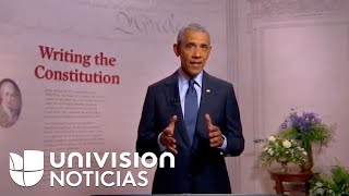 "Esta administración ha demostrado que va a destruir nuestra democracia": Obama pide votar por Biden