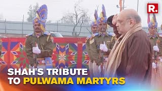 J\u0026K: Home Minister Amit Shah Pays Tribute To 40 CRPF Jawans Martyred In 2019 Pulwama Attack