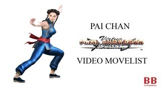 Virtua Fighter 5 FS - Video Movelist - Pai Chan