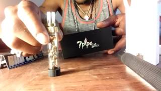 Unveiling the V12 mini twisty glass blunt VS. 7pipe size comparison.