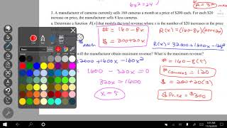Unit 6 Day 3 Optimization Video Notes