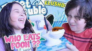 CHOCOLATE POO Toilet Trouble Game Funny Kids Challenge With Toi Gamers