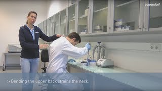 How to work ergonomically in the lab (Part 1/2): Proper pipetting posture