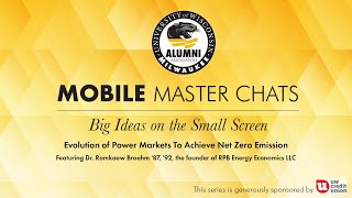 Master Chat Series - Evolution of Power Markets To Achieve Net Zero Emission