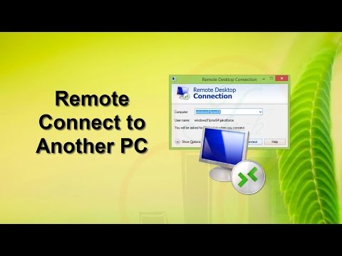 Remote Desktop Connection to Another Computer in the Same Network Remote Desktop Connection to Another Computer in the Same Network