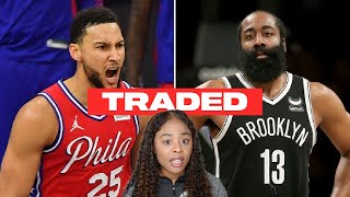 BEN SIMMONS TRADED TO BROOKLYN NETS FOR JAMES HARDEN REACTION