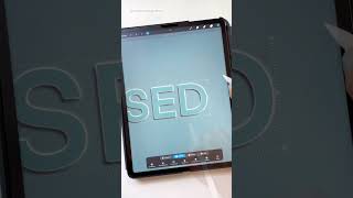 Embossed Lettering in Procreate #shorts #procreatetutorial #procreate