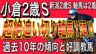 小倉2歳ステークス2020 追い切り評価　超絶追い切り軸馬1頭‼️ 過去10年の傾向【競馬予想】