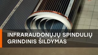 Infraraudonųjų spindulių grindinis šildymas