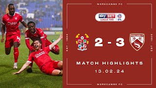 Highlights | Tranmere Rovers 2 Morecambe 3