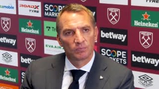 Brendan Rodgers - West Ham 4-1 Leicester - Post-Match Press Conference