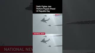 Delhi: Indian Army Fighter Jets Perform Flypast Ahead Of Republic Day 2025 At Kartavya Path #Shorts