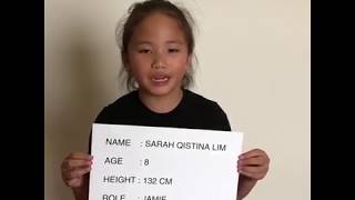 8 year old Sarah Qistina's PREMIERE Video Audition