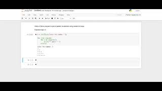 Write a Python program to print a pattern of asterisks using nested for loops | Python