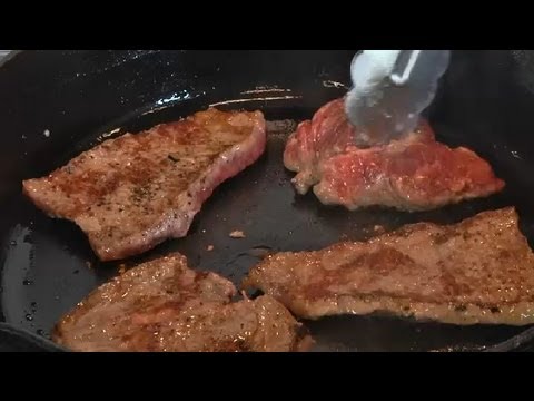 Pan-Grilling Thin Steaks : Steak Recipes Pan-Grilling Thin Steaks : Steak Recipes