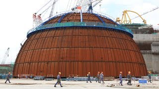 Dome installation of China’s Hualong One nuclear project begins