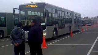 El Metropolitano - jornada de exámenes para nuevos choferes