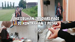 KESIBUKAN IRT DI PAGI HARI || OLAHRAGA || MASAK MENU SEDERHANA DI KONTRAKAN