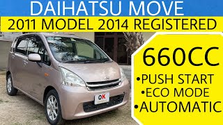 Daihatsu Move 2011 model 2014 registered | fuel efficient cars for sale | low budget car for sale